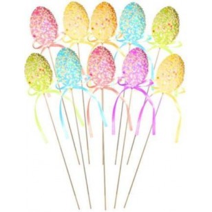 Easter Egg Food / Cake Picks x 10